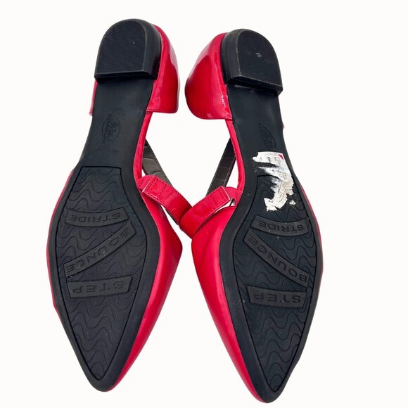 CHERRY RED LIFE STRIDE SIMPLY RED ZALANA FAUX LEATHER/PATENT LEATHER CRISSCROSS - Picture 6 of 13